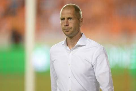 May 7, 2014 - Houston, Texas, U.S - Columbus Crew head coach Gregg Berhalter during halftime of an MLS Fussball Herren USA game between the Houston Dynamo and the Columbus Crew at BBVA Compass Stadium in Houston, TX on May 7th, 2014. The Dynamo won 1-0. MLS Fussball Herren USA 2014 - Houston Dynamo vs Columbus Crew - ZUMAs12