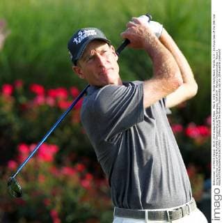 May 8, 2014 - Ponte Vedra Beach, Florida, U.S - Jim Furyk tees off the 18th hole during the first round of THE PLAYERS Championship at TPC Sawgrass. Golf 2014 - Players Championship - Round 1 - ZUMAw10