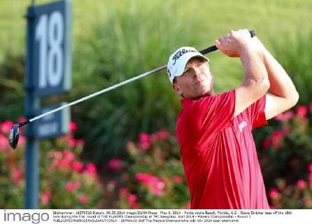 May 8, 2014 - Ponte Vedra Beach, Florida, U.S - Steve Stricker tees off the 18th hole during the first round of THE PLAYERS Championship at TPC Sawgrass. Golf 2014 - Players Championship - Round 1 - ZUMAw10
