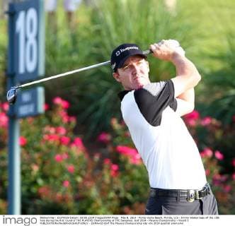 May 8, 2014 - Ponte Vedra Beach, Florida, U.S - Jimmy Walker tees off the 18th hole during the first round of THE PLAYERS Championship at TPC Sawgrass. Golf 2014 - Players Championship - Round 1 - ZUMAw10