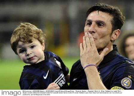 Mailand, Italien - Fussball, Serie A - Inter Mailand vs. Lazio Rom - Javier Zanetti 