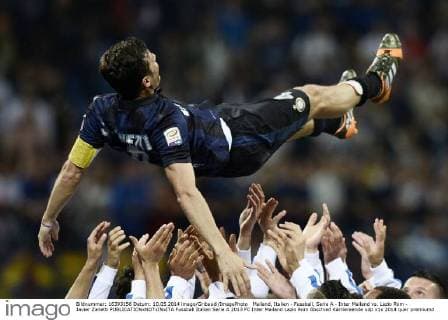 Mailand, Italien - Fussball, Serie A - Inter Mailand vs. Lazio Rom - Javier Zanetti 