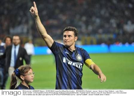 IPP20140511 Football - soccer: Serie A, Inter Mailand - Lazio Rom - Javier Zanetti xHOCHxZWEIx xItalyxPhotoxPressx 