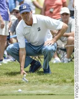 May 10, 2014 - Ponte Vedra Beach, FL, U.S: Matt Kuchar lines up a birdie putt on 8 during third round golf action of The Players Championship at TPC Sawgrass in Ponte Vedra Beach, FL PGA Golf Herren 2014: The Players Championship MAY 10 - ZUMAcg2