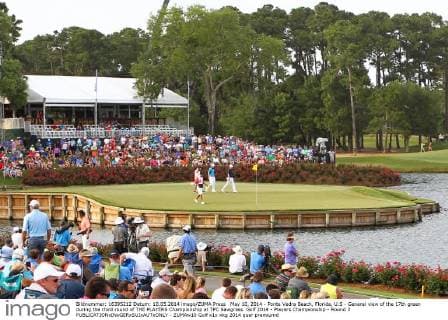 May 10, 2014 - Ponte Vedra Beach, Florida, U.S - General view of the 17th green during the third round of THE PLAYERS Championship at TPC Sawgrass. Golf 2014 - Players Championship - Round 3 - ZUMAw10
