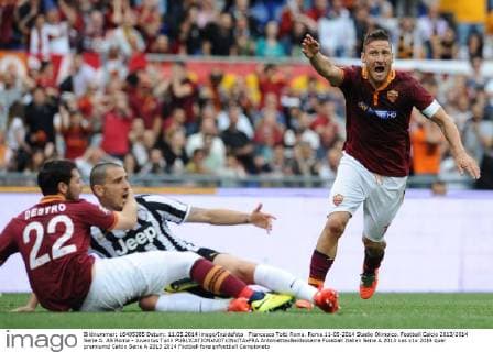 Francesco Totti Roma. Roma 11-05-2014 Stadio Olimpico. Football Calcio 2013 2014 Serie A. AS Roma - Juventus Turin AntoniettaxBaldassarre