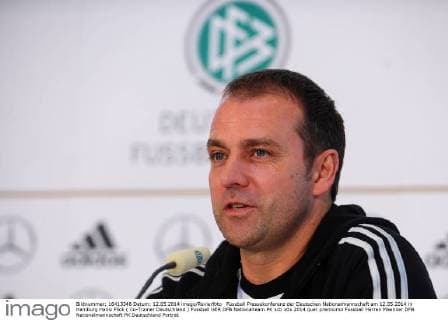 Fussball Pressekonferenz der Deutschen Nationalmannschaft am 12.05.2014 in Hamburg Hansi Flick ( Co-Trainer Deutschland )