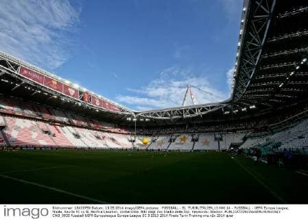 FUSSBALL - EL TURIN,ITALIEN,13.MAI.14 - FUSSBALL - UEFA Europa League, Finale, Sevilla FC vs SL Benfica Lissabon, Vorberichte. Bild zeigt das Stadio delle Alpi. Keywords: Stadion.  CW3_9930