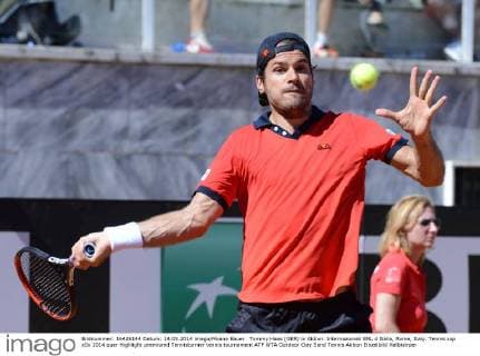 Tommy Haas (GER) in Aktion. Internazionali BNL d Italia, Rome, Italy.