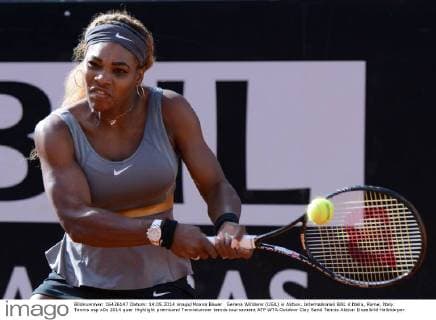 Serena Williams (USA) in Aktion. Internazionali BNL d Italia, Rome, Italy.