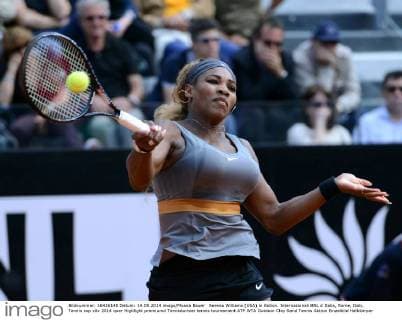Serena Williams (USA) in Aktion. Internazionali BNL d Italia, Rome, Italy.