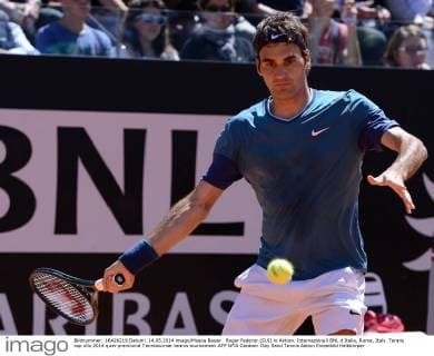 Roger Federer (SUI) in Aktion. Internazionali BNL d Italia, Rome, Italy.