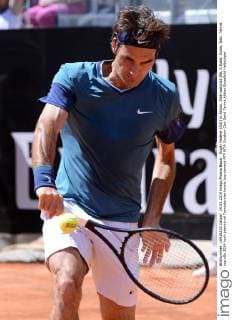 Roger Federer (SUI) in Aktion. Internazionali BNL d Italia, Rome, Italy.