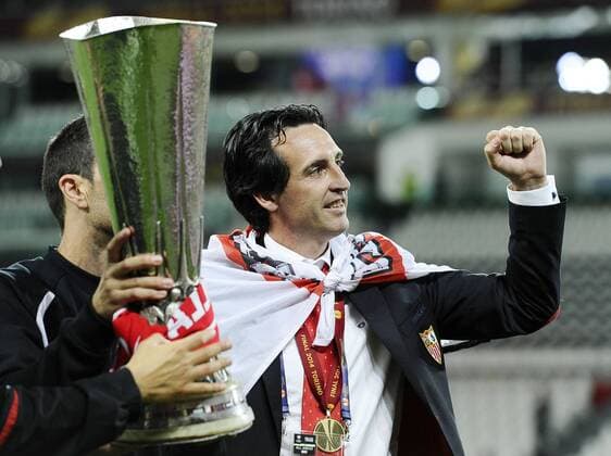 Torino 14 05 2014 - finale Europa League Sevilla CF gewinnt UEFA Europa League 2013 2014; Unai Emery 
