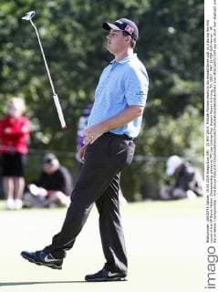 15 MAY 2014: Michael Putnam reacts to his missed birdie putt on 2 during the first round of the HP Byron Nelson Championship played at TPC Las Colinas Four Season Resort in Irving, TX. GOLF: MAY 15 PGA Golf Herren - HP Byron Nelson Championship - First Round Icon1405150072 EDITORIAL USE ONLY