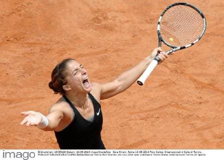 Sara Errani. Roma 16-05-2014 Foro Italico, Internazionali d Italia di Tennis. BaldaxStaccio