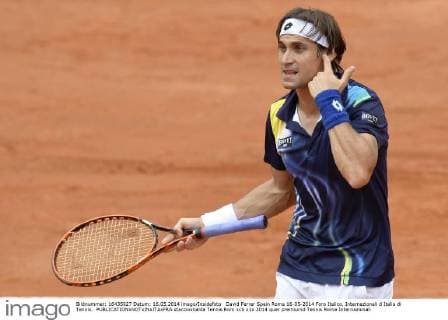 David Ferrer Spain Roma 16-05-2014 Foro Italico, Internazionali d Italia di Tennis. staccioxbalda