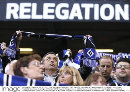Foto : Fans des HSV hoffen auf den Klassenerhalt Donnerstag, 15.05.2014, Fussball 1. Bundesliga Hamburger SV