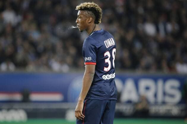 Kingsley Coman (psg) FOOTBALL : Paris st Germain vs Montpellier - Ligue 1 - 17 05 2014 StephaneAllaman Panoramic 