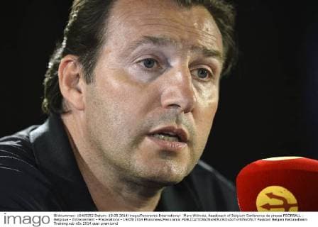 Marc Wilmots, headcoach of Belgium Conference de presse FOORBALL : Belgique - Entrainement - Preparations - 19 05 2014 Photonews Panoramic 
