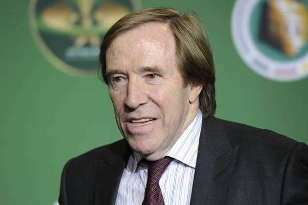 Guenter NETZER (Ex Fussballprofi),Einzelbild,angeschnittenes Einzelmotiv,Portraet,Portrait,Porträt. ,Gruener Teppich,Green Carpet. Fussball DFB Pokal Finale der Maenner 2014, Borussia Dortmund (DO)-FC Bayern Muenchen (M) 0-2 n.V. am 17.05.2014,O LY M P I A S T A D I O N B E R L I N .