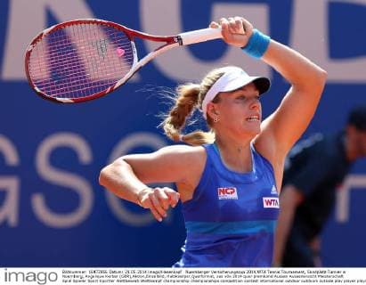 Nuernberger Versicherungscup 2014,WTA Tennis Tournament, Sandplatz Turnier in Nuernberg, Angelique Kerber (GER),Aktion,Einzelbild, Halbkoerper,Querformat,