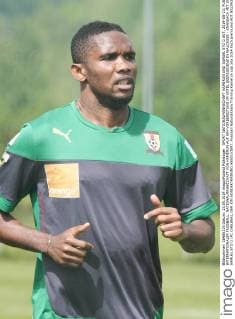 SPORT NATIONALMANNSCHAFT KAMERUN UND SAMUEL ETO O AUT, 2014-05-23; FUSSBALL INTERNATIONALER FUSSBALL: NATIONALMANNSCHAFT VON KAMERUN AUF WM-VORBEREITUNG IM HOTEL SEERESIDENZ IN WALCHSEE - KRANZACH MIT SUPERSTAR SAMUEL ETO O (FC CHELSEA), DER EIN SONDERTRAINING ABSOLVIERT;
