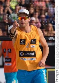 25.05.2014, Münster, Schlossplatz Beachvolleyball, smart beach tour, Finale Jubel Stefan Windscheif