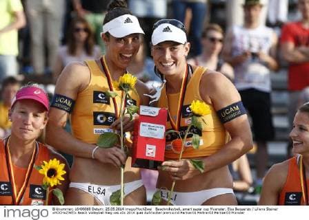 Beachvolleyball, smart super cup Muenster, Elsa Baquerizo Liliana Steiner xHOCHxZWEIx
