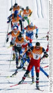 OLYMPIC LEGENDS: Thomas Alsgaard Feb. 9, 2002 - U.S. - KRT SPORTS STORY SLUGGED: OLY-ALTITUDE KRT PHOTOGRAPH BY JOE RIMKUS JR. MIAMI HERALD (FORT LAUDERDALE OUT) (February 9) SALT LAKE CITY, UT-- A group of skiers is led by Norway s Thomas Alsgaard (3), who finished 13th in the Men s 30km Freestyle cross country race at Soldier Hollow, Utah, Saturday February 9, 2002. (MI) BL NC KD 2002 (Vert) (Digital image) (smd) News Archive - Feb. 9, 2002 - ZUMAm67