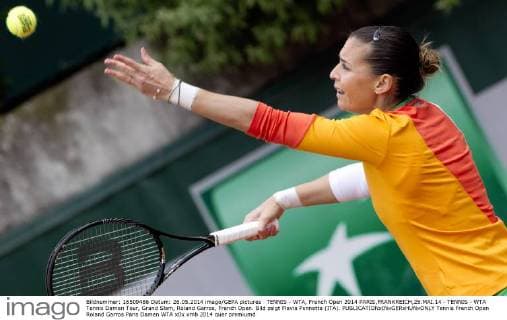 TENNIS - WTA, French Open 2014 PARIS,FRANKREICH,26.MAI.14 - TENNIS - WTA Tennis Damen Tour, Grand Slam, Roland Garros, French Open. Bild zeigt Flavia Pennetta (ITA). 