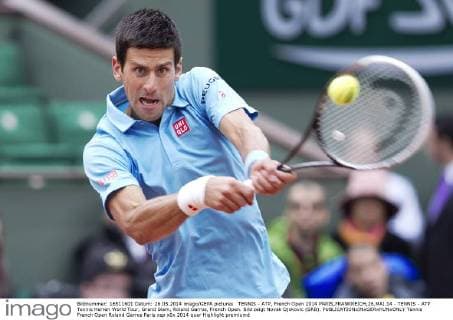 TENNIS - ATP, French Open 2014 PARIS,FRANKREICH,26.MAI.14 - TENNIS - ATP Tennis Herren World Tour, Grand Slam, Roland Garros, French Open. Bild zeigt Novak Djokovic (SRB). 