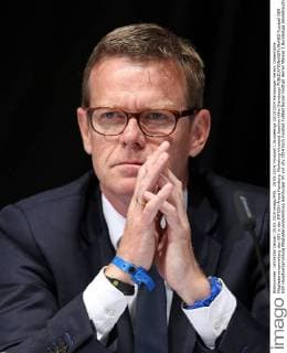 25.05.2014, Fussball 1.Bundesliga 2013 2014 Hamburger Verein, Ordentliche Mitgliederversammlung des HSV in der IMTECH-Arena Hamburg. Marketing-Vorstand Joachim Hilke (Hamburg) 