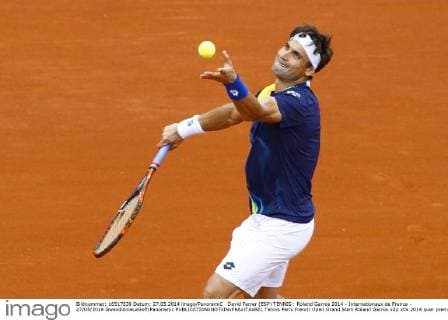 David Ferrer (ESP) TENNIS : Roland Garros 2014 - Internationaux de France - 27 05 2014 GwendolineLeGoff Panoramic 