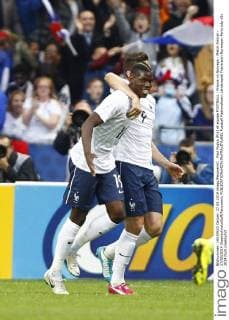 Paul Pogba (Fra) et equipe FOOTBALL : France vs Norvege - Match Amical - 27 05 2014 GwendolineLeGoff Panoramic 