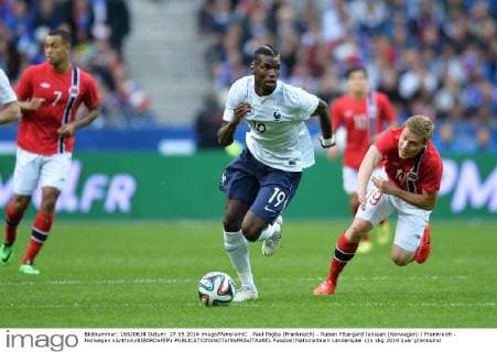 Paul Pogba (Frankreich) - Ruben Yttergard Jenssen (Norwegen) Frankreich - Norwegen xAnthonyBIBARDxFEPx 