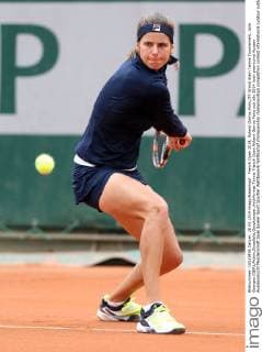 French Open 2014, Roland Garros,Paris,ITF Grand Slam Tennis Tournament, Julia Goerges (GER),Aktion,Einzelbild,Ganzkoerper,Hochformat