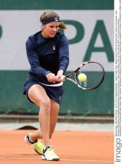 French Open 2014, Roland Garros,Paris,ITF Grand Slam Tennis Tournament, Julia Goerges (GER),Aktion,Einzelbild,Ganzkoerper,Hochformat