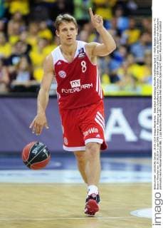 Basketball Bundesliga Playoffs Halbfinale Spiel 2 - EWE Baskets Oldenburg - FC Bayern München am 28.05.2014 in der EWE-Arena in Oldeburg Heiko Schaffartzik ( München )