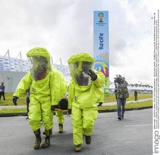 28.05.2014, Recife - DQBRN Übung vor der Arena Pernambuco. Diese dient als Training für nukleare, biologische und terroristische Anschläge. RECIFE PE, Brasil 28 05 2014. ( x(4095)xCarlosxEzequielxVannoni Fx 