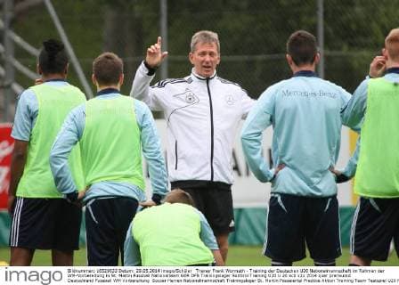 Trainer Frank Wormuth - Training der Deutschen U20 Nationalmannschaft im Rahmen der WM-Vorbereitung in St. Martin