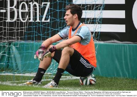 Torwart Marius Müller - Training der Deutschen U20 Nationalmannschaft im Rahmen der WM-Vorbereitung in St. Martin
