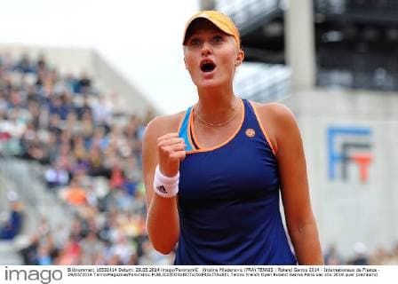 Kristina Mladenovic (FRA) TENNIS : Roland Garros 2014 - Internationaux de France - 29 05 2014 TennisMagazine Panoramic 