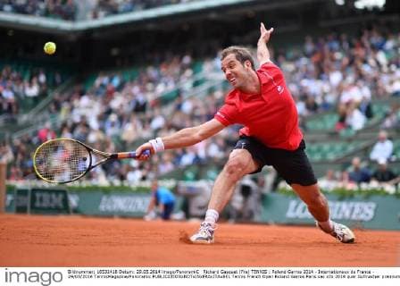 Richard Gasquet (Fra) TENNIS : Roland Garros 2014 - Internationaux de France - 29 05 2014 TennisMagazine Panoramic 