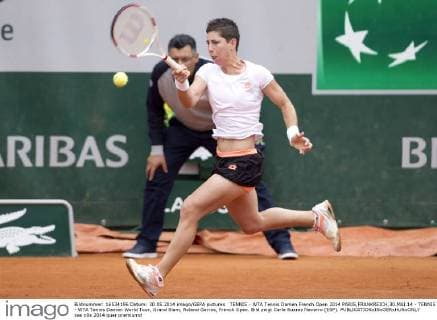 TENNIS - WTA Tennis Damen French Open 2014 PARIS,FRANKREICH,30.MAI.14 - TENNIS - WTA Tennis Damen World Tour, Grand Slam, Roland Garros, French Open. Bild zeigt Carla Suarez Navarro (ESP). 