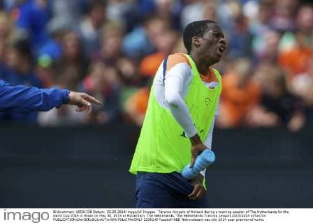 Terence Kongolo of Holland during a training session of The Netherlands for the world Cup 2014 in Brazil on May 30, 2014 at Rotterdam, The Netherlands. The Netherlands Training session 2013 2014 xVIxxIVx 2338249