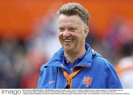coach Louis van Gaal of Holland during a training session of The Netherlands for the world Cup 2014 in Brazil on May 30, 2014 at Rotterdam, The Netherlands. The Netherlands Training session 2013 2014 xVIxxIVx 2338341