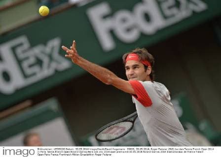 PARIS, 30.05.2014, Roger Federer (SUI) bei den Tennis French Open 2014 in Paris