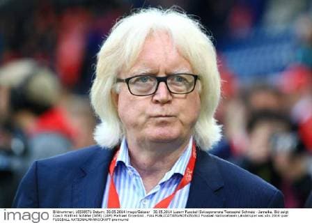 30.05.2014 Luzern Fussball Swissporarena Testsspiel Schweiz - Jamaika. Bid zeigt Coach Winfried Schäfer (GER) (JAM) Portraet Einzelbild . Foto 