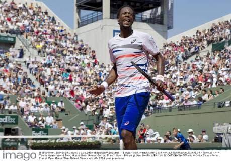 TENNIS - ATP, French Open 2014 PARIS,FRANKREICH,31.MAI.14 - TENNIS - ATP Tennis Herren World Tour, Grand Slam, Roland Garros, French Open. Bild zeigt Gael Monfils (FRA). 